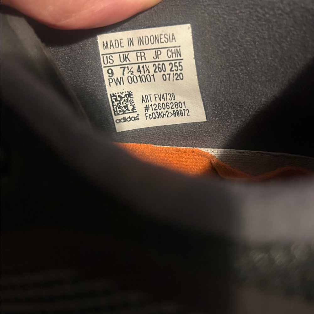 Adidas Black and Gray Athletic Sneakers - Picture 5 of 5
